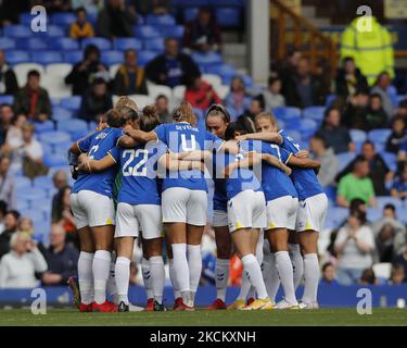 Everton Women während der Barclays FA Women's Super League zwischen Everton Women und Manchester City am 04.. September 2021 im Goodison Park Stadium, Liverpool UK (Foto by Action Foto Sport/NurPhoto) Stockfoto