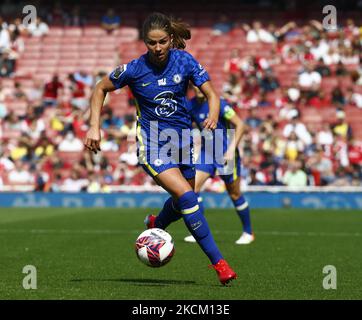 Chelsea Ladies, Melie Leupolz, während der Barclays FA Women's Super League zwischen Arsenal Women und Chelsea Women im Emirates Stadium, London, Großbritannien, am 05.. September 2021 (Foto by Action Foto Sport/NurPhoto) Stockfoto