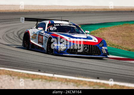 Fahrer: Charles Putman, Charles Espenlaub, Joe Foster und Shane Lewis von CP Racing mit Mercedes-AMG GT3 beim HANKOOK 24h BARCELONA 2021 Race auf dem Circuit de Catalunya. (Foto von DAX Images/NurPhoto) Stockfoto