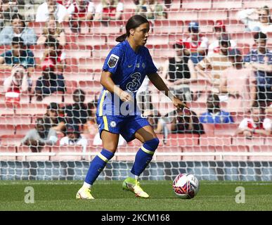 Chelsea Ladies Sam Kerr während der Barclays FA Women's Super League zwischen Arsenal Women und Chelsea Women im Emirates Stadium, London, Großbritannien, am 05.. September 2021 (Foto by Action Foto Sport/NurPhoto) Stockfoto