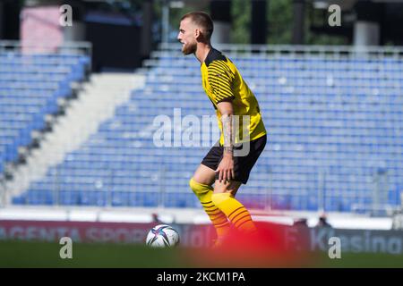 Ole Pohlmann von Borussia Dortmund II kontrolliert den Ball während des 3. Liga-Spiel zwischen TSV Havelse und Borussia Dortmund II in der HDI-Arena am 05. September 2021 in Hannover. (Foto von Peter Niedung/NurPhoto) Stockfoto