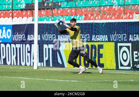 Nuno Hidalgo von Estrela Amadora SAD während des Liga Portugal 2-Spiels zwischen Estrela Amadora SAD und SC Farense am 21. August 2021 im Estadio José Gomes in Reboleira, Portugal. (Foto von Paulo Nascimento/NurPhoto) Stockfoto