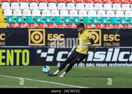 Nuno Hidalgo von Estrela Amadora SAD während des Liga Portugal 2-Spiels zwischen Estrela Amadora SAD und SC Farense am 21. August 2021 im Estadio José Gomes in Reboleira, Portugal. (Foto von Paulo Nascimento/NurPhoto) Stockfoto