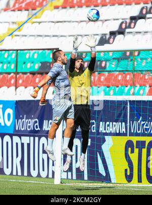 Nuno Hidalgo von Estrela Amadora SAD während des Liga Portugal 2-Spiels zwischen Estrela Amadora SAD und SC Farense am 21. August 2021 im Estadio José Gomes in Reboleira, Portugal. (Foto von Paulo Nascimento/NurPhoto) Stockfoto