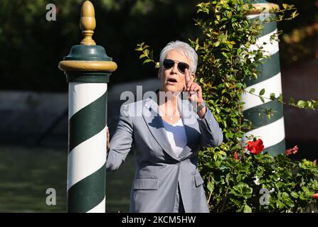 Jamie Lee Curtis während des Internationalen Filmfestivals von Venedig 78. am 08. September 2021 in Venedig, Italien. (Foto von Matteo Chinellato/NurPhoto) Stockfoto