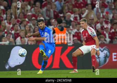 Mohammad während Dänemark gegen Israel, WM-Qualifikationsspiel im Parkenstadion, Kopenhagen, Dänemark am 8. September 2021. (Foto von Ulrik Pedersen/NurPhoto) Stockfoto