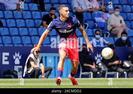 Mario Hermoso während des Spiels zwischen dem FC RCD Espanyol und Atletico de Madrid, das der Woche 4 der Liga Santander entspricht, spielte am 12.. September 2021 im RCDE-Stadion in Barcelona, Spanien. (Foto von Joan Valls/Urbanandsport/NurPhoto) Stockfoto