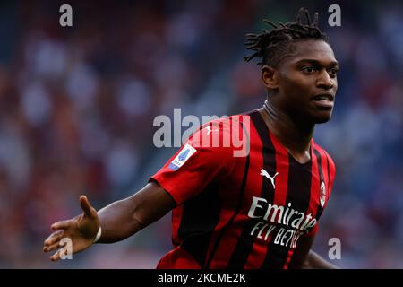 Rafael Leao vom AC Mailand feiert nach einem Tor während der Serie A