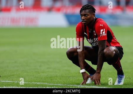 Rafael Leao (AC Mailand) während des Spiels der italienischen Fußballserie A AC Mailand gegen SS Lazio am 12. September 2021 im San Siro Stadion in Mailand, Italien (Foto: Francesco Scaccianoce/LiveMedia/NurPhoto) Stockfoto