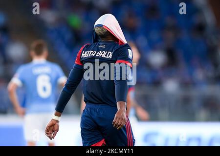 Keita Balde’ von Cagliari Calcio sieht am 19. September 2021 im Stadio Olimpico, Rom, Italien, beim Spiel der Serie A zwischen SS Lazio und Cagliari Calcio niedergeschlagen aus. (Foto von Giuseppe Maffia/NurPhoto) Stockfoto