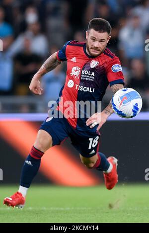 Nahitan Nandez von Cagliari Calcio während der Serie Ein Spiel zwischen SS Lazio und Cagliari Calcio im Stadio Olimpico, Rom, Italien am 19. September 2021. (Foto von Giuseppe Maffia/NurPhoto) Stockfoto