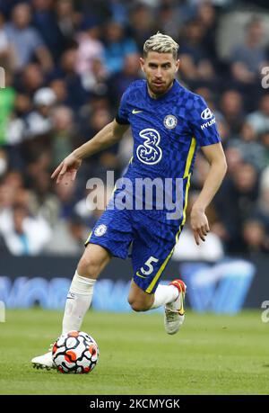 Chelsea's Jorginshin während der Premier League zwischen Tottenham Hotspur und Chelsea im Tottenham Hotspur Stadion, London, England am 19h. August 2021 (Foto by Action Foto Sport/NurPhoto) Stockfoto