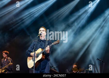 Diodato während des italienischen Sängermusikkonzerts Diodato - L&#39;Arena am 19. September 2021 in der Arena di Verona in Verona, Italien (Foto von Roberto Tommasini/LiveMedia/NurPhoto) Stockfoto