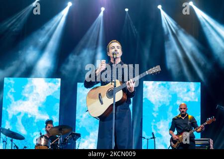 Diodato während des italienischen Sängermusikkonzerts Diodato - L&#39;Arena am 19. September 2021 in der Arena di Verona in Verona, Italien (Foto von Roberto Tommasini/LiveMedia/NurPhoto) Stockfoto