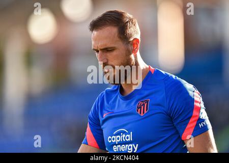 Jan Oblak während des La Liga-Spiels zwischen Getafe CF und Atletico de Madrid am 21. September 2021 im Coliseum Alfonso Perez in Getafe, Spanien. (Foto von Rubén de la Fuente Pérez/NurPhoto) Stockfoto