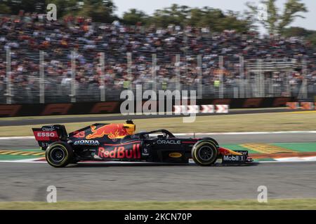 Max Verstappen, Red Bull Honda, tritt beim Formel 1 Heineken Gran Premio D'italia 2021, Grand Prix von Italien, 14. Lauf der FIA Formel 1 Weltmeisterschaft 2021 vom 9. Bis 12. September 2021 auf dem Autodromo Nazionale di Monza in Monza, Italien, an. (Foto von Cesare Grasselli/NurPhoto) Stockfoto