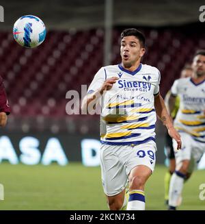 Giovanni Simeone von Hellas Verona während der Serie A Spiel zwischen uns Salernitana 1919 und Hellas Verona FC am 22. September 2021 Stadion 'Arechi' in Salerno, Italien (Foto von Gabriele Maricchiolo/NurPhoto) Stockfoto