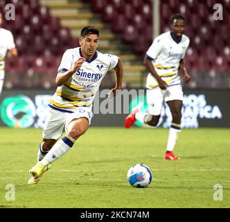 Giovanni Simeone von Hellas Verona während der Serie A Spiel zwischen uns Salernitana 1919 und Hellas Verona FC am 22. September 2021 Stadion 'Arechi' in Salerno, Italien (Foto von Gabriele Maricchiolo/NurPhoto) Stockfoto