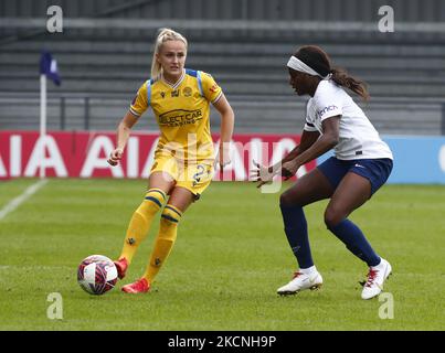 Faye Bryson Leine von Reading FC Women während der Barclays FA Women's Super League zwischen Tottenham Hotspur und Reading am 26.. September 2021 im Hiva Stadium, Barnett, Großbritannien (Foto by Action Foto Sport/NurPhoto) Stockfoto