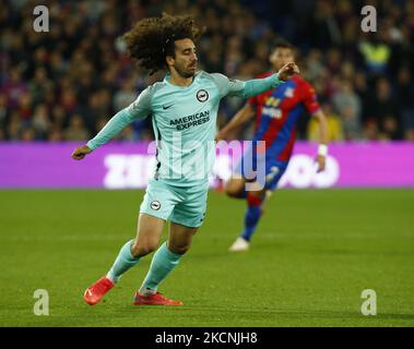 Brighton & Hove Albions Marc Cucurella während der Premier League zwischen Crystal Palace und Brighton und Hove Albion am 27.. September 2021 im Selhurst Park Stadium, London (Foto by Action Foto Sport/NurPhoto) Stockfoto