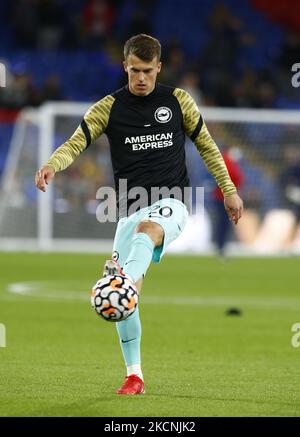 Der Soly-Marsch von Brighton & Hove Albion während des Vorkampfs während der Premier League zwischen Crystal Palace und Brighton und Hove Albion am 27.. September 2021 im Selhurst Park Stadium, London (Foto by Action Foto Sport/NurPhoto) Stockfoto