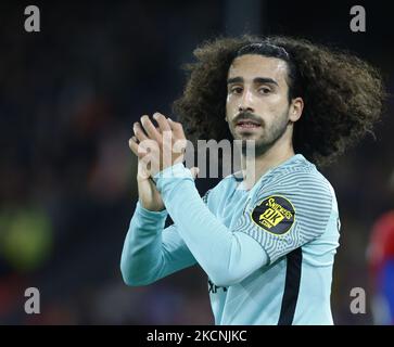 Brighton & Hove Albions Marc Cucurella während der Premier League zwischen Crystal Palace und Brighton und Hove Albion am 27.. September 2021 im Selhurst Park Stadium, London (Foto by Action Foto Sport/NurPhoto) Stockfoto