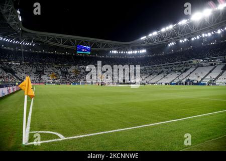 Gesamtansicht des Allianz Stadions vor dem Spiel der UEFA Champions League Gruppe H zwischen FC Juventus und FC Chelsea im Allianz Stadium, Turin, Italien, am 29. September 2021. (Foto von Giuseppe Maffia/NurPhoto) Stockfoto