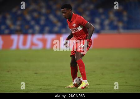 Quincy Promes des FC Spartak Moskau während des UEFA Europa League Group C-Spiels zwischen SSC Napoli und FC Spartak Moskau am 30. September 2021 im Stadio Diego Armando Maradona Naples Italien. (Foto von Franco Romano/NurPhoto) Stockfoto