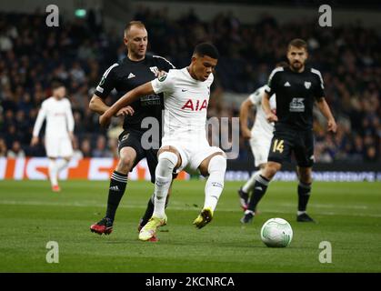 Dane Scarlett von Tottenham Hotspur während der Europa Conference League Group G zwischen Tottenham Hotspur und Nogometna sola Mura am 30.. September 2021 im Tottenham Hotspur-Stadion in London, England (Foto by Action Foto Sport/NurPhoto) Stockfoto