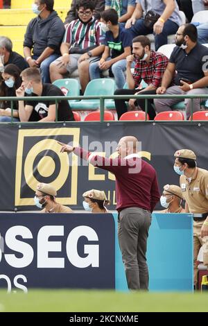 José Mota Gesten während des Spiels der Liga SABSEG zwischen Estrema Amadora und Leixões SC, in Estádio José Gomes, Amadora, Portugal, 02. Oktober, 2021 (Foto von João Rico/NurPhoto) Stockfoto