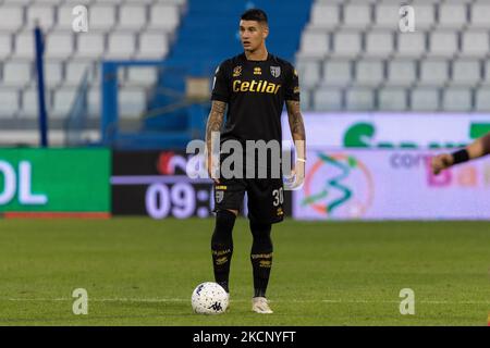 LAUTARO VALENTI (PARMA) während der italienischen Fußball-Meisterschaft Liga BKT SPAL gegen Parma Calcio am 02. Oktober 2021 im Paolo Mazza-Stadion in Ferrara, Italien (Foto von Alessandro Castaldi/LiveMedia/NurPhoto) Stockfoto