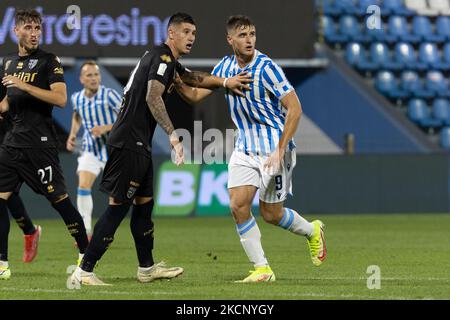 LORENZO COLOMBO (SPAL) während der italienischen Fußball-Meisterschaft Liga BKT SPAL gegen Parma Calcio am 02. Oktober 2021 im Paolo Mazza-Stadion in Ferrara, Italien (Foto von Alessandro Castaldi/LiveMedia/NurPhoto) Stockfoto