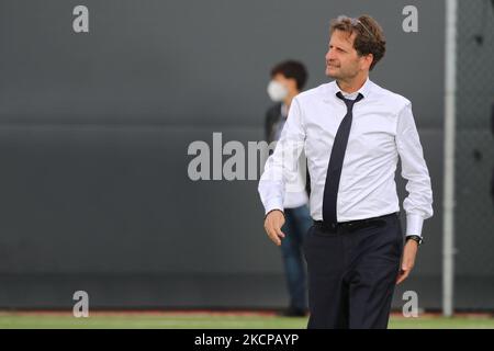 Joe Montemurro (Cheftrainer Juventus Women) während des italienischen Fußballspiels Serie A mit dem FC Juventus gegen Napoli Femminile am 09. Oktober 2021 im Juventus Training Center in Turin, Italien (Foto: Claudio Benedetto/LiveMedia/NurPhoto) Stockfoto