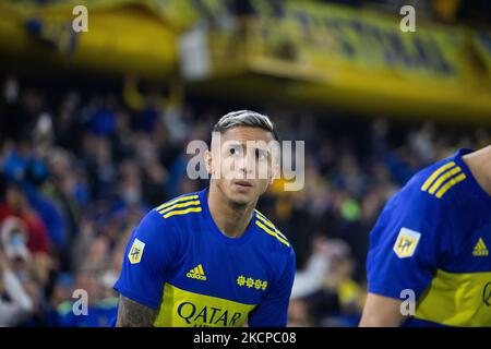 Luis Vazquez von Boca Juniors während eines Spiels zwischen Boca Juniors und Lanus im Rahmen von Torneo Liga Profesional 2021 im Estadio Alberto J. Armando am 9. Oktober 2021 in Buenos Aires, Argentinien. (Foto von Matías Baglietto/NurPhoto) Stockfoto