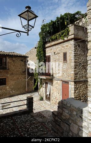 Häuser von Vicari Village in Westsizilien, Italien (2) Stockfoto