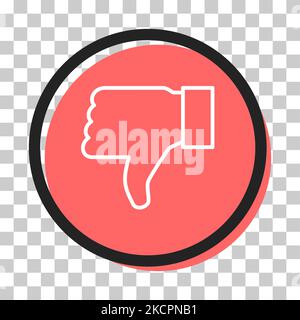 Sprache Symbol Vektor Blase wie Donts, rote Farbe. Flach einfachen Trend modernen Logotyp Grafik-Design. Stock Vektor