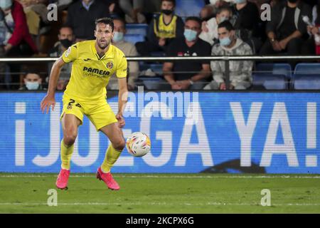 Villarreal's Alfonso Pedraza während des La Liga-Matches zwischen Villarreal CF und C.A. Osasuna im Stadion La Ceramica am 17. Oktober 2021. (Foto von Jose Miguel Fernandez/NurPhoto) Stockfoto