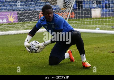 Collin Andeng Ndi von Southend United beim FA Cup Fourth Round Qualifying zwischen Southend United und Chertsey Town im Roots Hall Stadium, Southend on Seas, Großbritannien am 16.. Oktober 2021 (Foto von Action Foto Sport/NurPhoto) Stockfoto