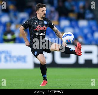 Mario Rui von SSC Napoli steuert den Ball während des Serie-A-Spiels zwischen SSC Napoli und FC Turin am 17. Oktober 2021 im Stadio Diego Armando Maradona, Napoli, Italien. (Foto von Giuseppe Maffia/NurPhoto) Stockfoto