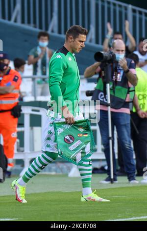 Joaqun Snchez von Real Betis während des UEFA Europa League Group G-Bühnenmatches zwischen Real Betis und Bayern Leverkusen im Benito Villamarin-Stadion am 21. Oktober 2021 in Sevilla, Spanien. . (Foto von DAX Images/NurPhoto) Stockfoto