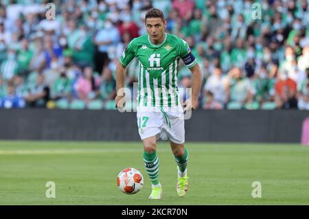 Joaqun Snchez von Real Betis während des UEFA Europa League Group G-Bühnenmatches zwischen Real Betis und Bayern Leverkusen im Benito Villamarin-Stadion am 21. Oktober 2021 in Sevilla, Spanien. . (Foto von DAX Images/NurPhoto) Stockfoto