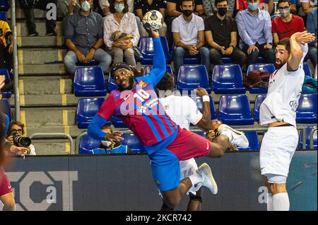 Dika Mem während des Spiels zwischen dem FC Barcelona und Paris Saint Germain, entsprechend der Woche 5 der Handball Champions League, gespielt im Palau Blaugrana, am 21.. Oktober 2021, in Barcelona, Spanien. -- (Foto von Urbanandsport/NurPhoto) Stockfoto