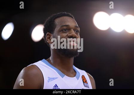 Jordan Loyd während des Spiels zwischen dem FC Barcelona und Zenit Saint Petersburg, das der Woche 5 der Euroleague entspricht, spielte am 22.. Oktober 2021 im Palau Blaugrana in Barcelona, Spanien. -- (Foto von Urbanandsport/NurPhoto) Stockfoto