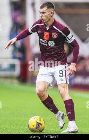 Ben Woodburn of Hearts während des Spiels der Scottish Premier League zwischen Hearts und Dundee im Tynecastle Park am 23. Oktober 2021 in Edinburgh, Schottland. (Foto von Ewan Bootman/NurPhoto) Stockfoto