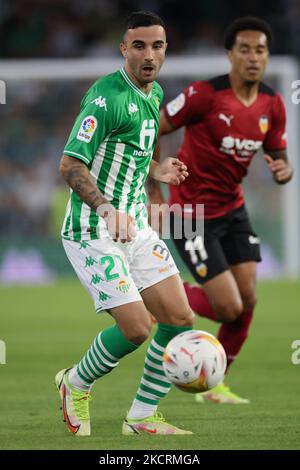 Rober von Real Betis während des La Liga Santander Spiels zwischen Real Betis und Valencia CF in Benito Villamarin in Sevilla, Spanien, am 27. Oktober 2021. (Foto von Jose Luis Contreras/DAX Images/NurPhoto) Stockfoto