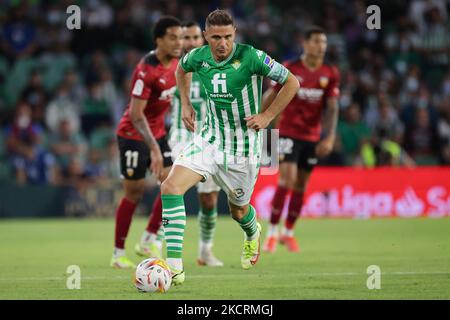 Joaqun Snchez von Real Betis während des La Liga Santander Spiels zwischen Real Betis und Valencia CF in Benito Villamarin in Sevilla, Spanien, am 27. Oktober 2021. (Foto von Jose Luis Contreras/DAX Images/NurPhoto) Stockfoto