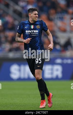 Alessandro Bastoni (FC Internazionale) beim spiel der italienischen Fußballserie A Inter - FC Internazionale gegen Udinese Calcio am 31. Oktober 2021 im Stadion San Siro in Mailand, Italien (Foto: Francesco Scaccianoce/LiveMedia/NurPhoto) Stockfoto