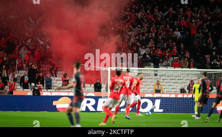 SL Benfica Supplters während des Liga-Bwin-Spiels zwischen SL Benfica und SC Braga im Estadio da Luz am 7. November 2021 in Lissabon, Portugal. (Foto von Paulo Nascimento/NurPhoto) Stockfoto