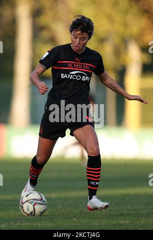 Valentina Giacinti (AC Mailand) beim italienischen Fußballspiel Serie A Frauen AC Mailand gegen Empoli Damen am 07. November 2021 im Vismara Stadion in Mailand, Italien (Foto von Francesco Scaccianoce/LiveMedia/NurPhoto) Stockfoto