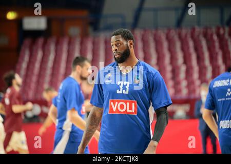 Willie Reed (Buducnost Voli Podgorica) während der Basketball EuroCup Meisterschaft Umana Reyer Venezia gegen Buducnost Voli Podgorica am 09. November 2021 im Palasport Taliercio in Venedig, Italien (Foto von Mattia Radoni/LiveMedia/NurPhoto) Stockfoto